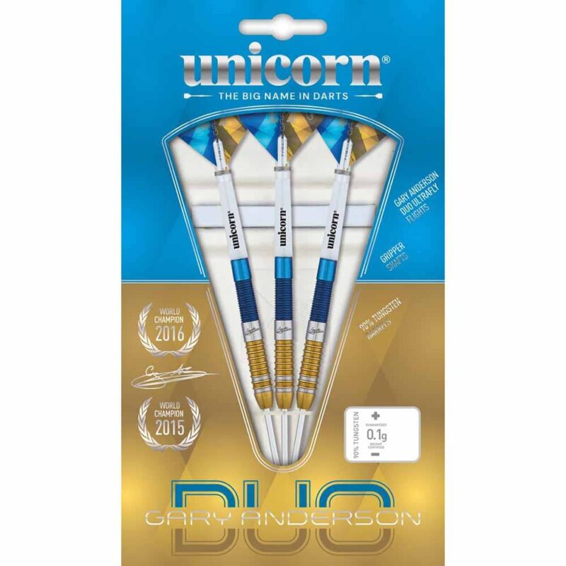Billaresbalsalobre Dardos Unicorn Gary Anderson Duo Steel Tip 90% 21g 29210 - Imagen 4