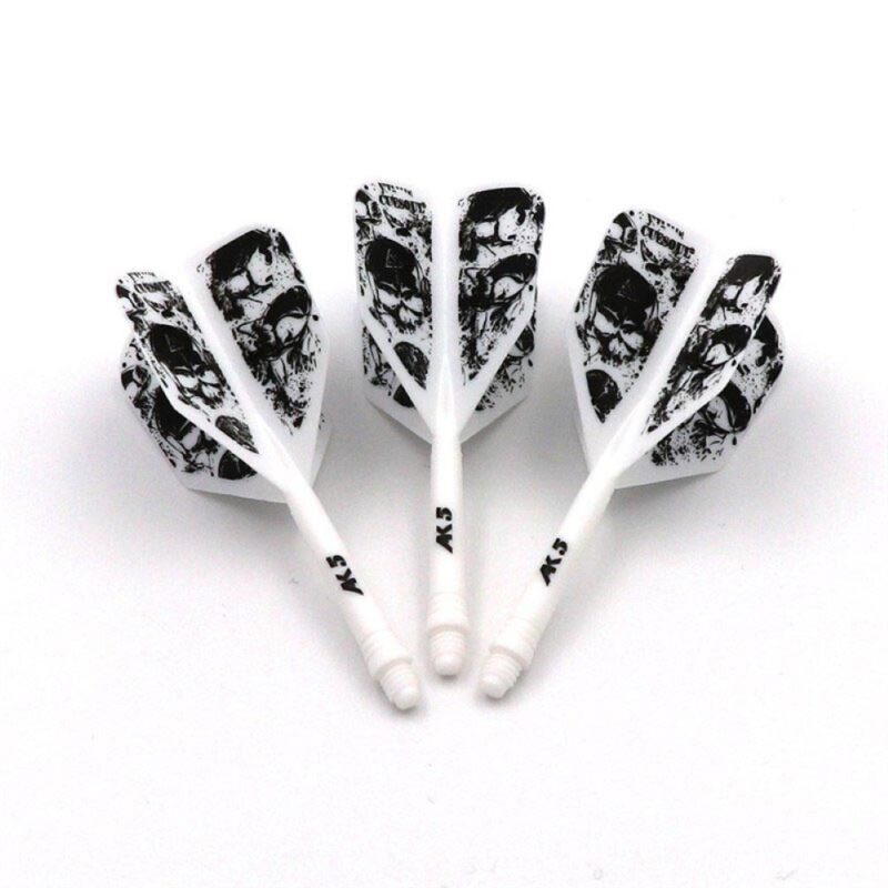 Billaresbalsalobre Plumas Cuesoul Integrate Flights AK5 Shape L Blanca Skeleton Pattern  5kl11-l - Imagen 2