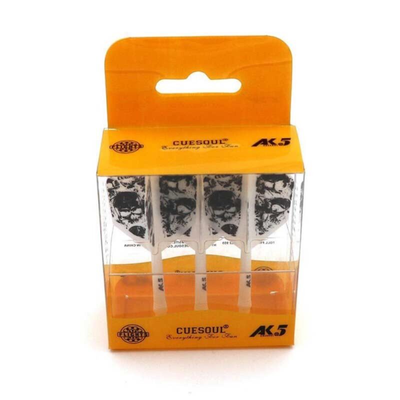 Billaresbalsalobre Plumas Cuesoul Integrate Flights AK5 Shape L Blanca Skeleton Pattern  5kl11-l - Imagen 3