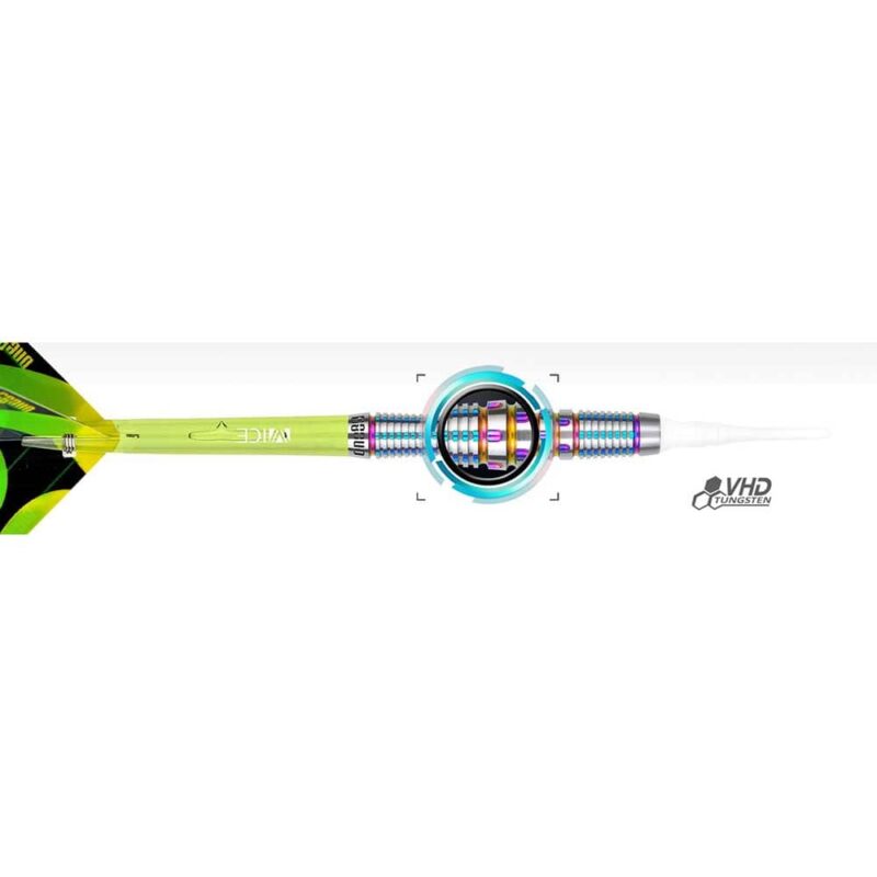 Billaresbalsalobre Dardos One80 Chameleon Citrine Soft 18gr 90% 9360 - Imagen 2
