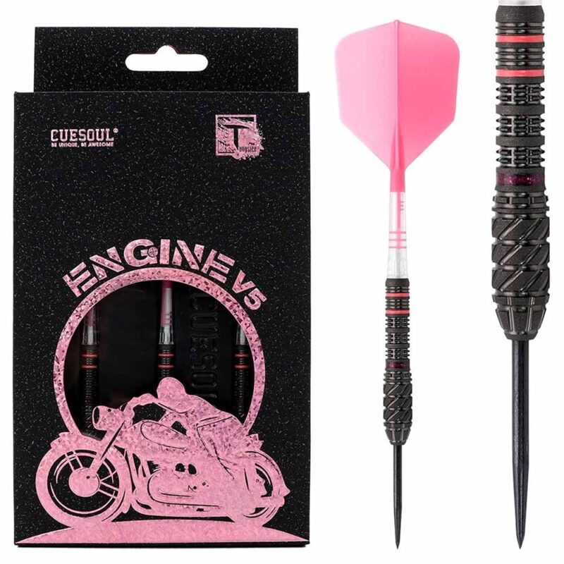 Billaresbalsalobre Dardos Cuesoul Engine V5 Pink Hope Steel Tip 90% 23g CSO-90Y23K23