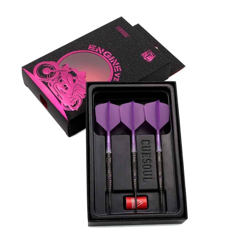 Billaresbalsalobre Dardos Cuesoul Engine V2 Purple Hope Steel Tip 90% 22g CSOP-90Y22K20 - Imagen 2
