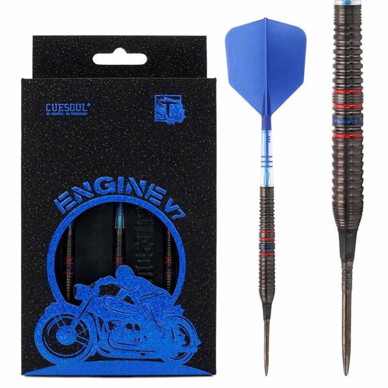 Billaresbalsalobre Dardos Cuesoul Engine V7 Blue Hope Soft tip Steel Tip 90% 19g CSOP-90M19K25