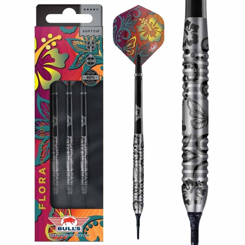 Billaresbalsalobre Dardos Bulls Darts DE Flora Hicus 18g 80% BU-27518 - Imagen 4