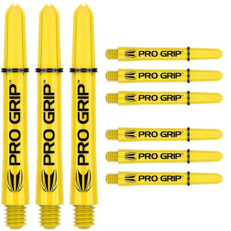 Billaresbalsalobre Cañas Target Pro Grip Shaft Short 3 sets Yellow (34mm) 380261