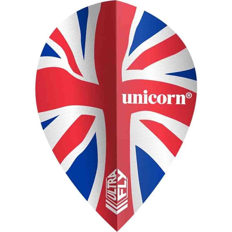 Billaresbalsalobre Plumas Unicorn Darts Ultrafly 100 Pear Union Jack Wave 68994