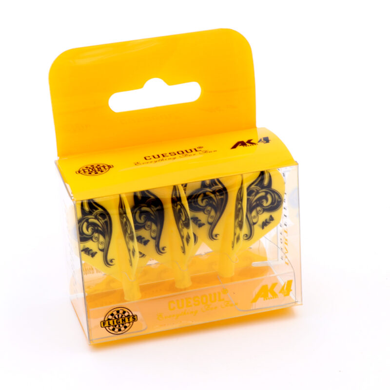 Billaresbalsalobre Plumas Flights Darts Cuesoul Tero AK4  Flower Yellow - Imagen 2