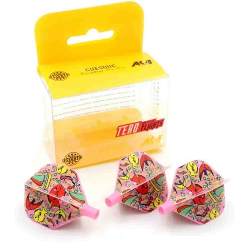 Billaresbalsalobre Plumas Flights Darts Cuesoul Tero AK4  Fish Pink