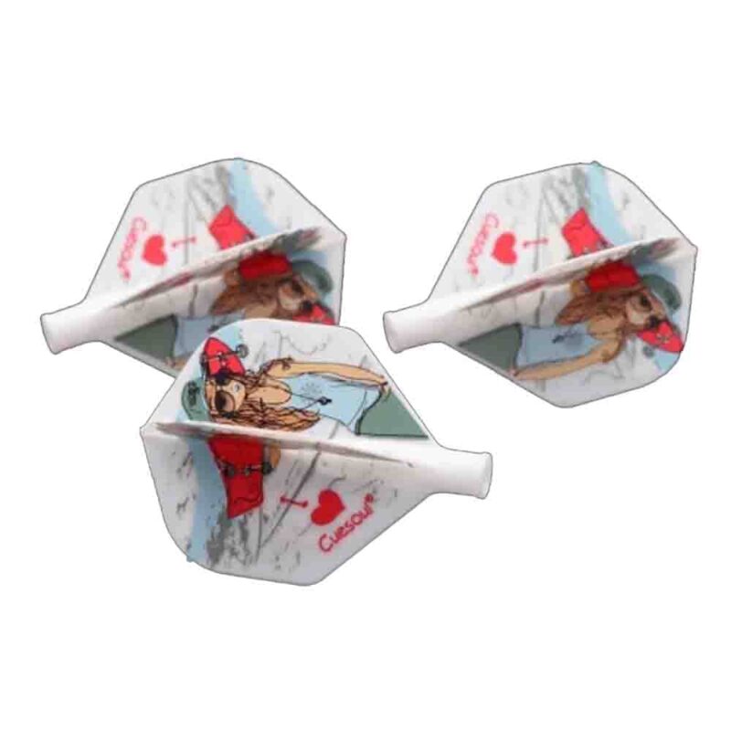 Billaresbalsalobre Plumas Flights Darts Cuesoul Tero AK4 Girl Skate White