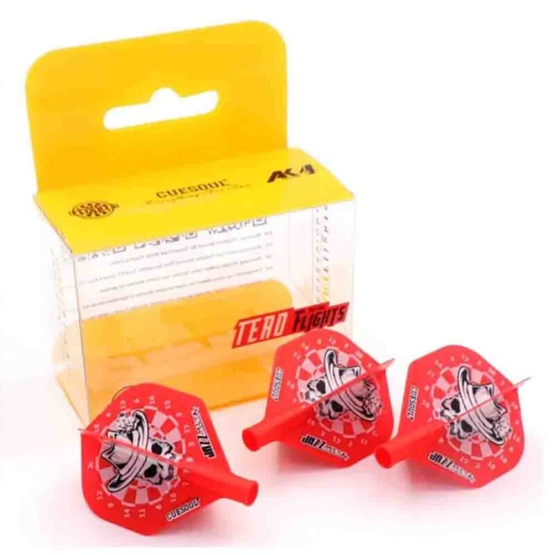 Billaresbalsalobre Plumas Flights Darts Cuesoul Tero AK4 Skull Dartboard Red