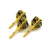 Billaresbalsalobre Plumas Cuesoul Integrate Flights AK5 Shape L Amarilla Skeleton Pattern