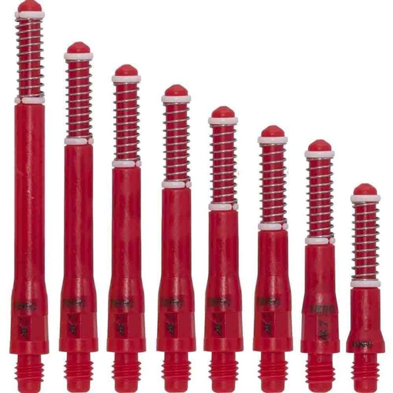 Billaresbalsalobre Cañas Shaft Cuesoul Tero Flights Red 25mm  AK7 AK7+3A25 - Imagen 2