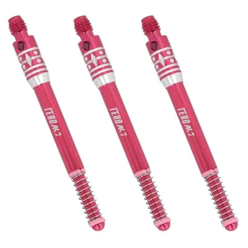 Billaresbalsalobre Cañas Shaft Cuesoul Tero Flights Aluminum Red D 37mm - Imagen 3