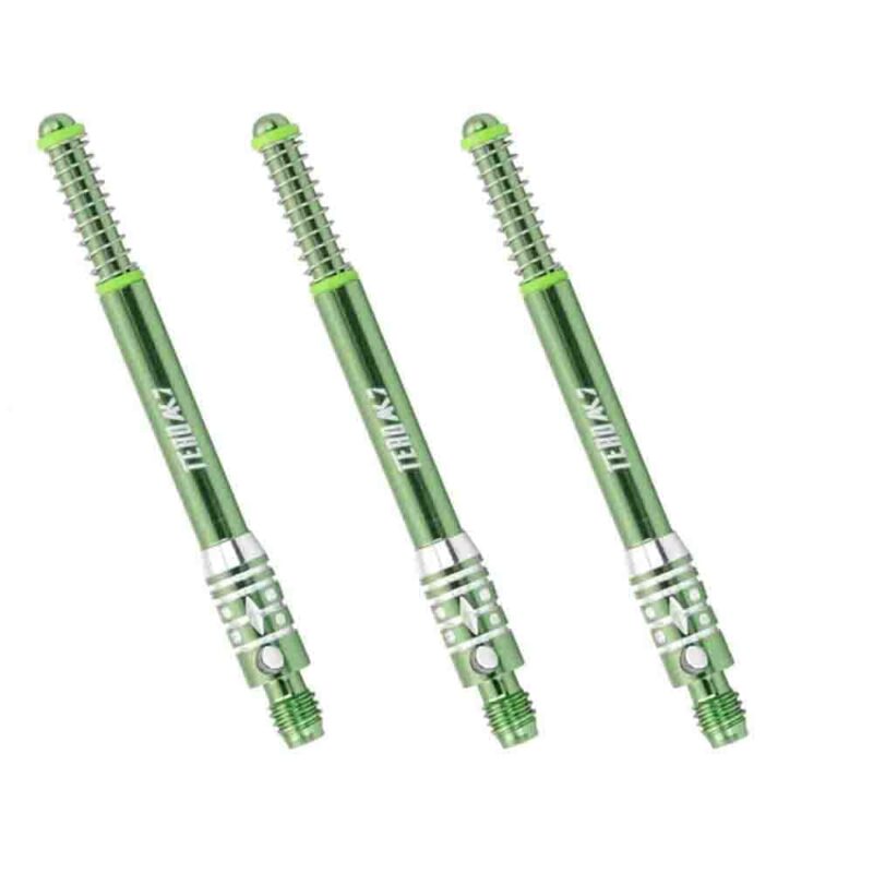 Billaresbalsalobre Cañas Shaft Cuesoul Tero Flights Aluminum Green E 40mm - Imagen 2