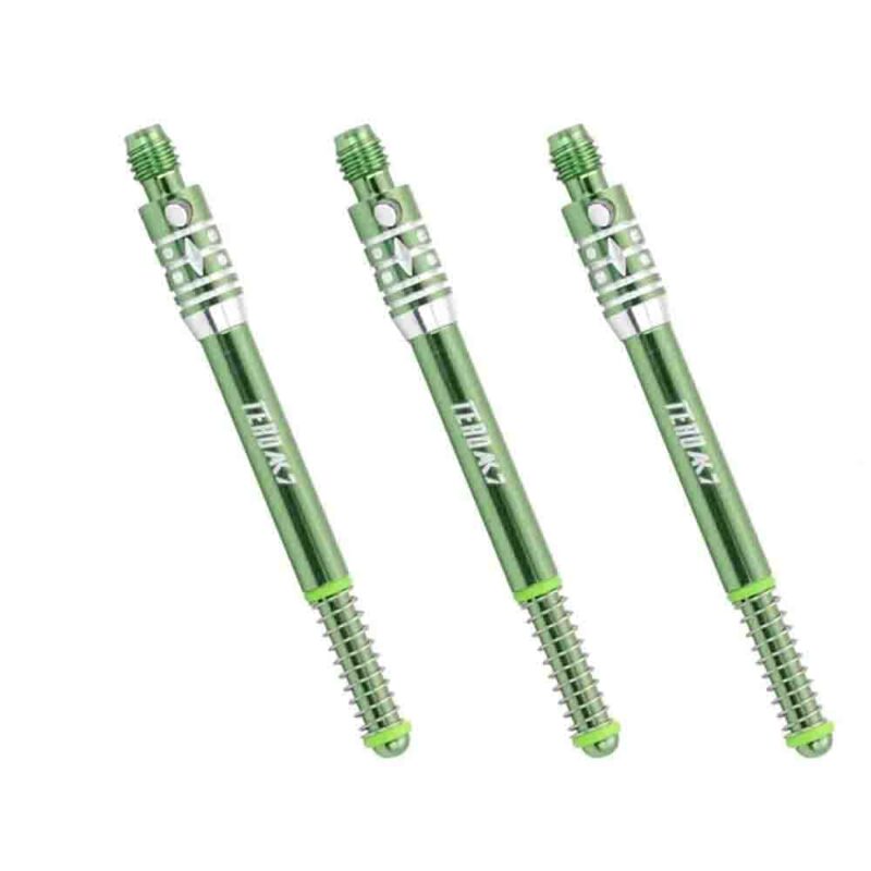 Billaresbalsalobre Cañas Shaft Cuesoul Tero Flights Aluminum Green E 40mm - Imagen 3