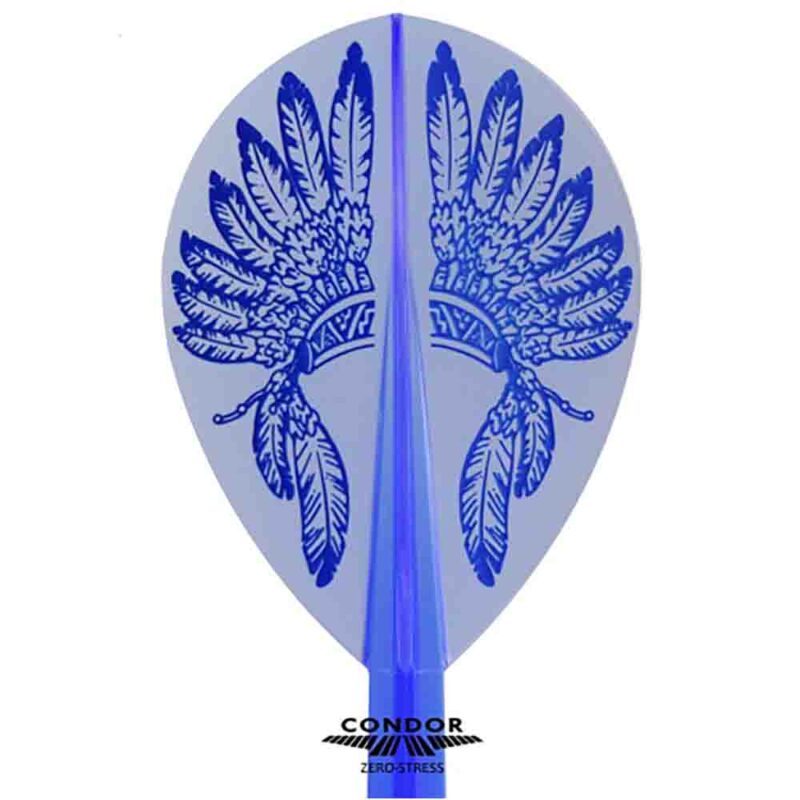 Billaresbalsalobre Plumas Condor Flights War Bonnet Pear Azul Larga 33,5 mm