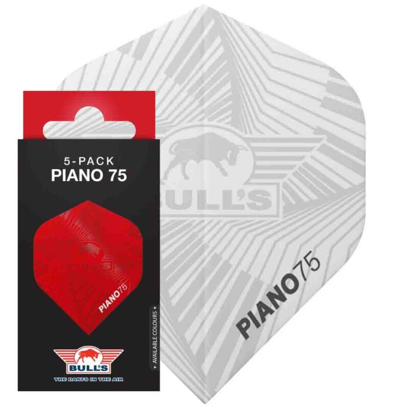 Billaresbalsalobre Plumas Bulls Darts Piano 75 No2 Standard Blanco 5 Packs BU-50993