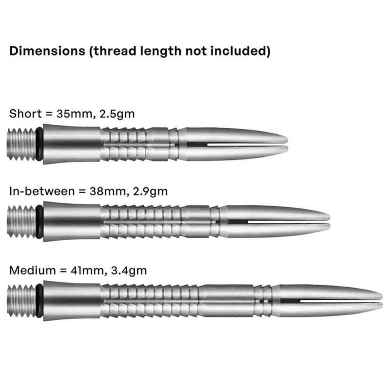 Billaresbalsalobre Cañas Shot Darts Mako Titanium Larga 41mm SH-SM4103/M - Imagen 2
