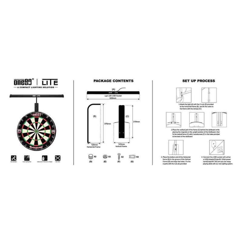 Billaresbalsalobre Iluminación Lite Led Dianas One80 Illumina O005 - Imagen 4