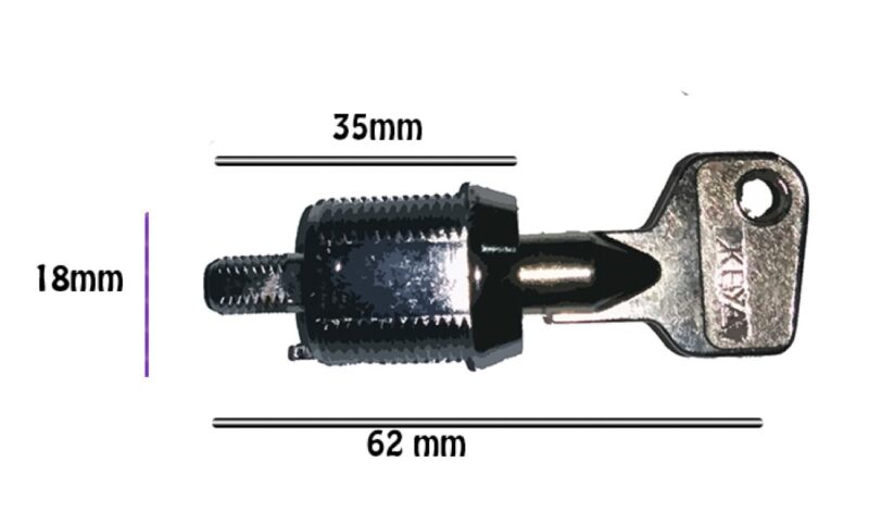 Billaresbalsalobre Cerradura de Tubo Estandar (Num. Serie 6135) 6135. - Imagen 3
