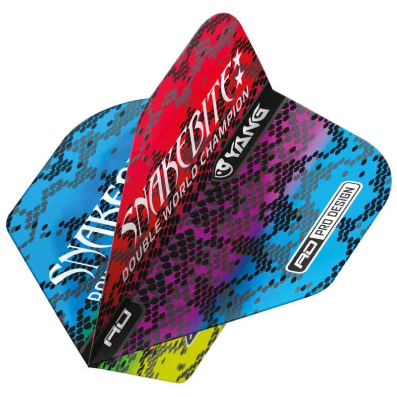Billaresbalsalobre Plumas Flights Red Dragon Snakebite Yin Yang 2 sets 6 plumas  X859 - Imagen 2