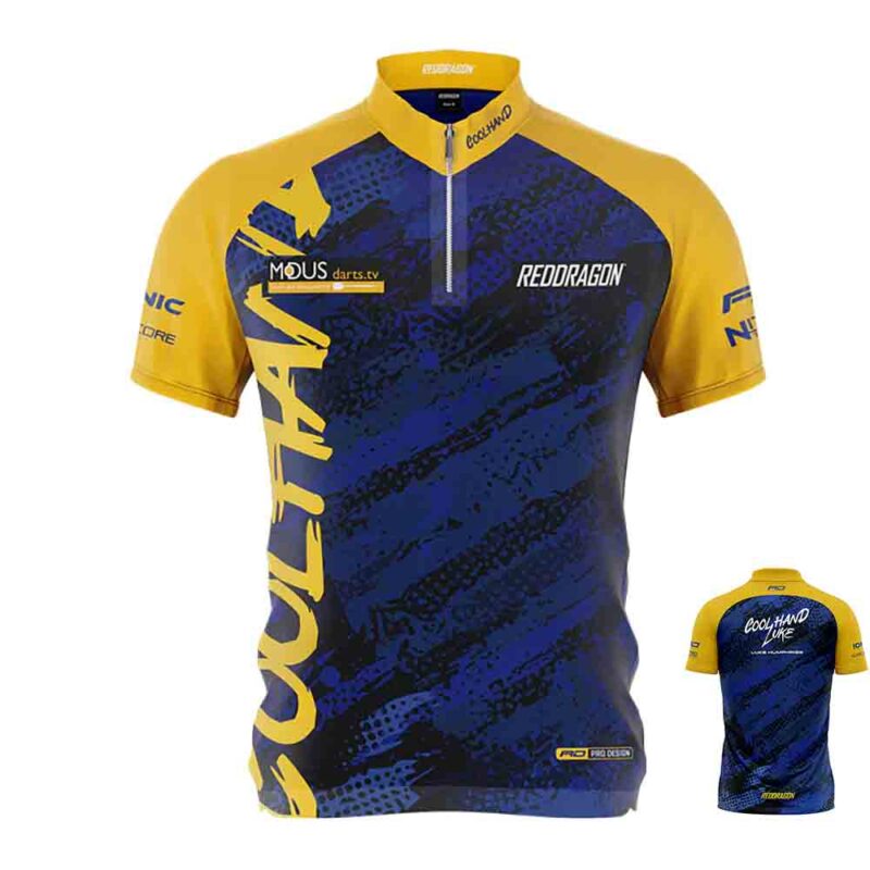 Billaresbalsalobre Polo Dardos Red Dragon Luke Humphries Dart Shirt M X0815