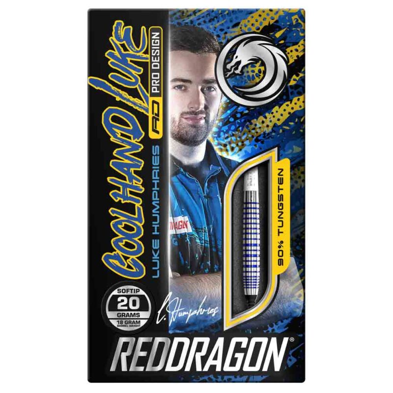 Billaresbalsalobre Dardos Red Dragon Luke Humphies TX3 Cool Blue 90% 18g RDD2662 - Imagen 3