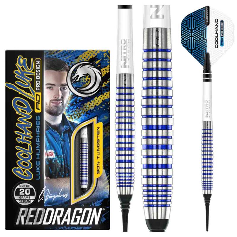 Billaresbalsalobre Dardos Red Dragon Luke Humphies TX3 Cool Blue 90% 18g RDD2662 - Imagen 4