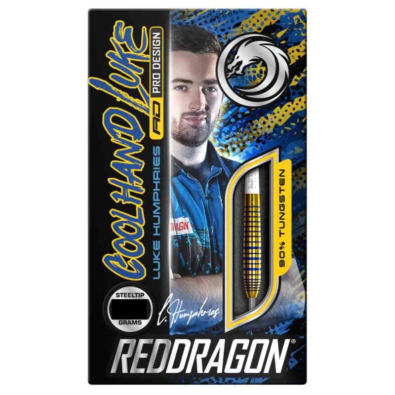Billaresbalsalobre Dardos Red Dragon Luke Humphies TX3 Cool Gold SE 90% 22g RDD2663 - Imagen 4