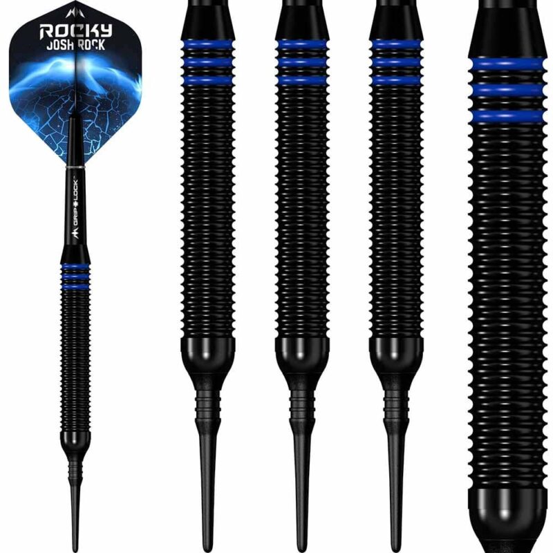 Billaresbalsalobre Dardos Mission Rocky Josh Rock Negro Azul Brass18g  D1684-MI001413 - Imagen 4