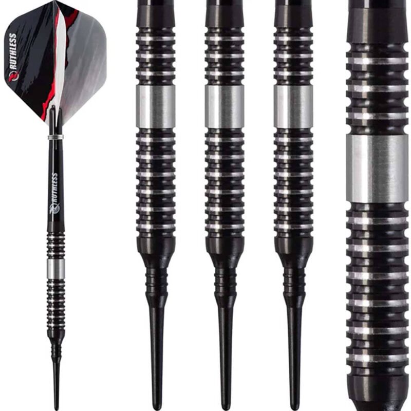 Billaresbalsalobre Juego Dardos Ruthless Night Hawk BW Negro 90% 18g  D0472-HUZ98596 - Imagen 4