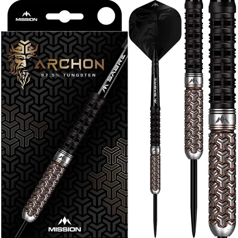 Billaresbalsalobre Dardos Mission Archon Steel PVD Negro Bronce 97.5% 22gr D1641-MI001313 - Imagen 5