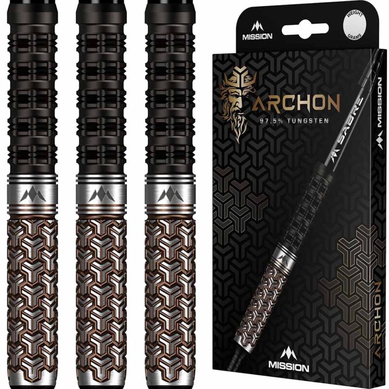 Billaresbalsalobre Dardos Mission Archon Steel PVD Negro Bronce 97.5% 18gr D1644 - Imagen 3