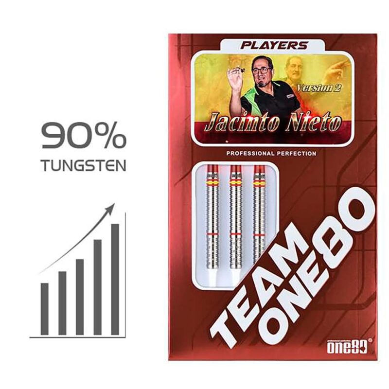 Billaresbalsalobre Dardos One80 Jacinto Nieto V2 90% 18gr 9452 - Imagen 4