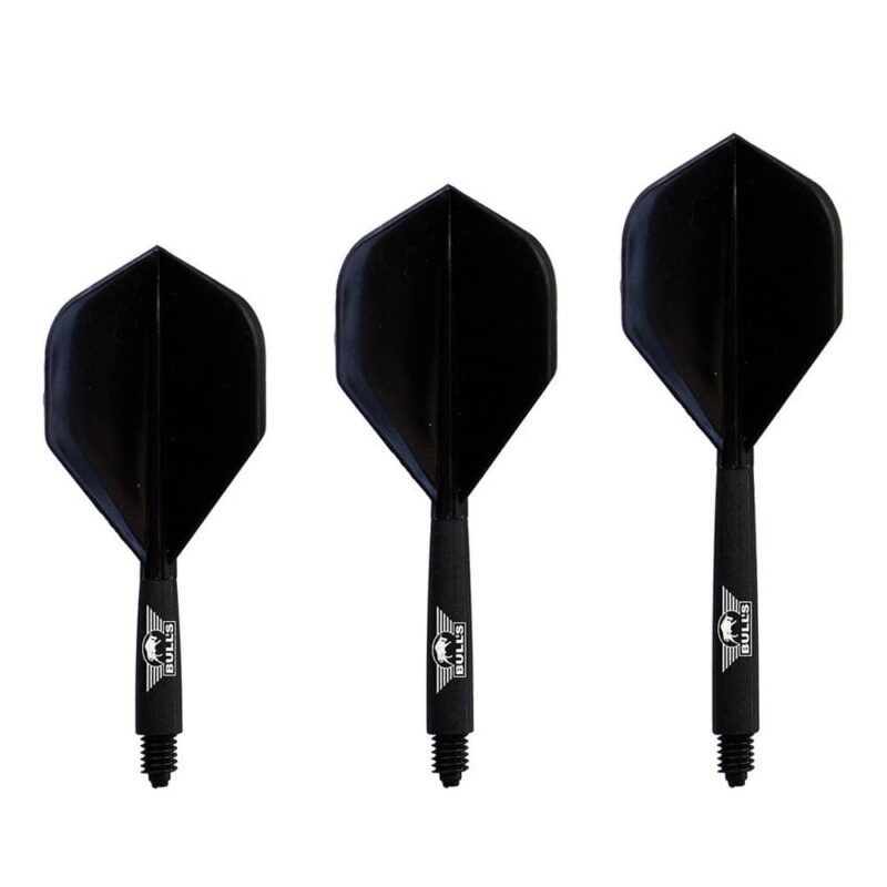 Billaresbalsalobre Plumas Bulls Darts Union Flights System Negra No2 Corta 59mm 50300