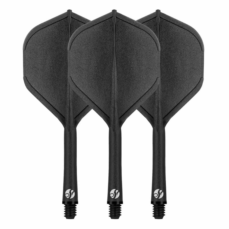 Billaresbalsalobre Plumas Shot Darts Deck System Negra   Corta 62.2 mm 50306