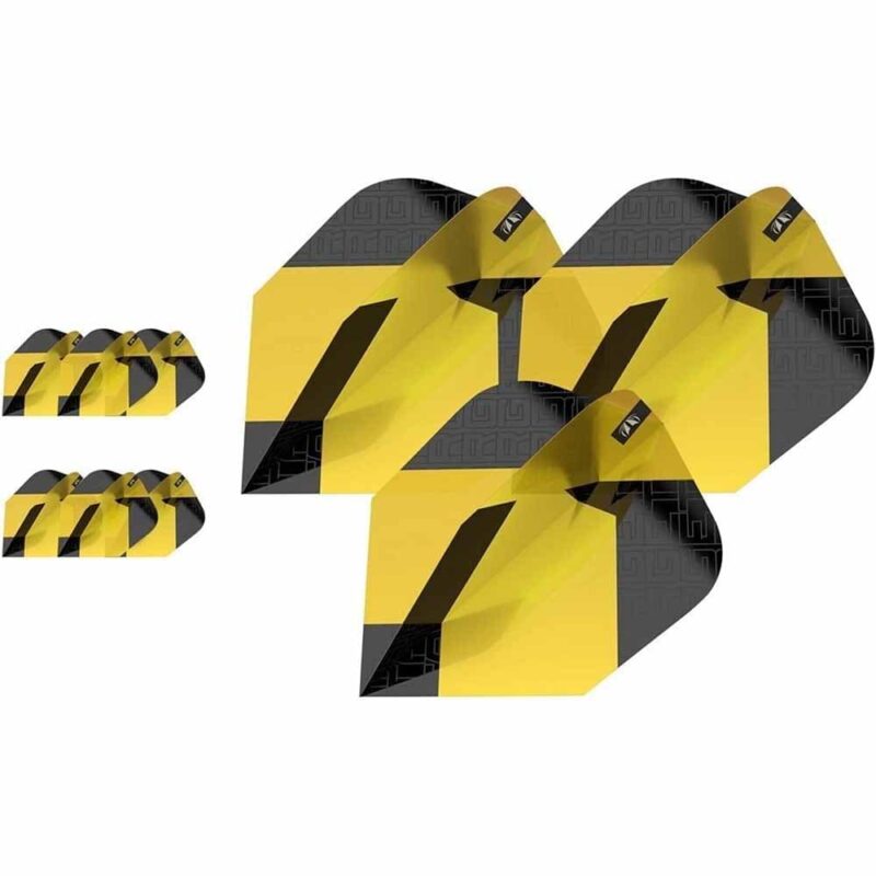 Billaresbalsalobre Plumas Target Tag Black Yellow (3 Sets) No6 337780
