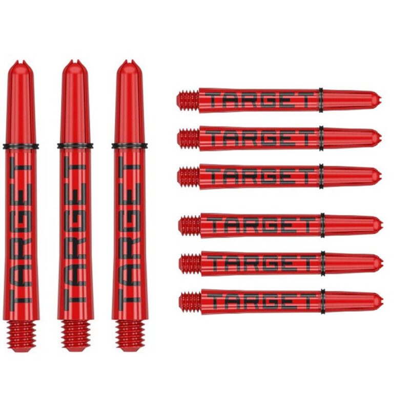 Billaresbalsalobre Cañas Target Pro Grip Shaft Short 3 sets Red Black (48mm) 380321