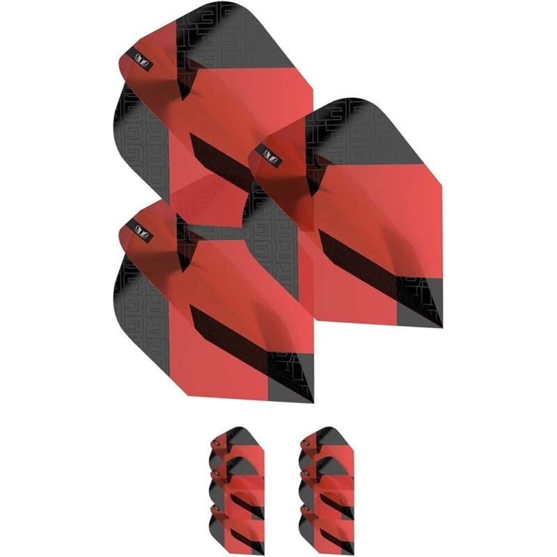 Billaresbalsalobre Plumas Target Tag Black Red (3 Sets) No6 337840 - Imagen 2