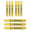 Billaresbalsalobre Cañas  Target Pro Grip Tag Shaft Med 3 sets Black Yellow (48mm) 380315 - Imagen 2