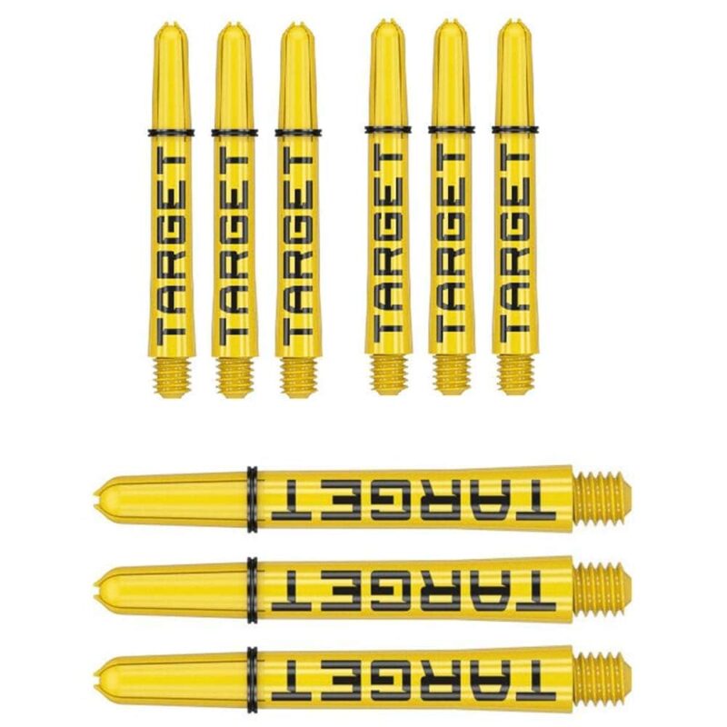 Billaresbalsalobre Cañas  Target Pro Grip Tag Shaft Med 3 sets Black Yellow (48mm) 380315 - Imagen 2