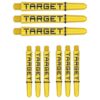 Billaresbalsalobre Cañas  Target Pro Grip Tag Shaft Med 3 sets Black Yellow (48mm) 380315 - Imagen 3