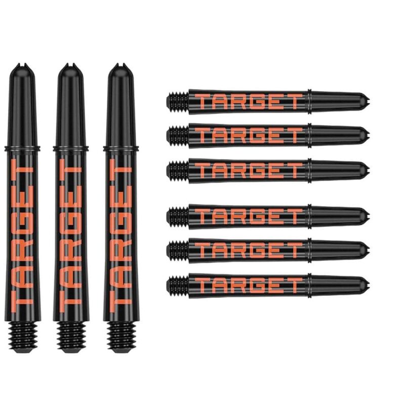Billaresbalsalobre Cañas Target Pro Grip Tag Shaft Intb 3 sets Black Orange (41mm) 380317
