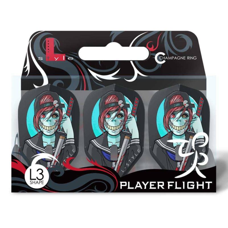 Billaresbalsalobre Plumas Champagne Flights L-Style L3PRO Shape Ludo Le Mat Negra F53032 - Imagen 3