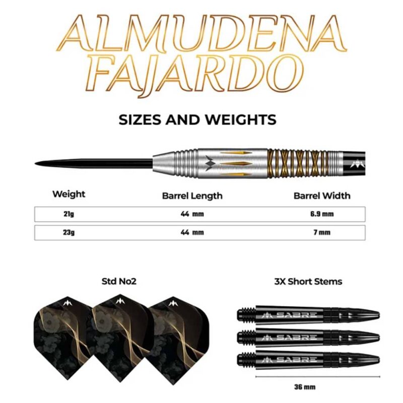 Billaresbalsalobre Dardos Mission Almudena Fajardo Ayuso 95% 21g D1695 - Imagen 4