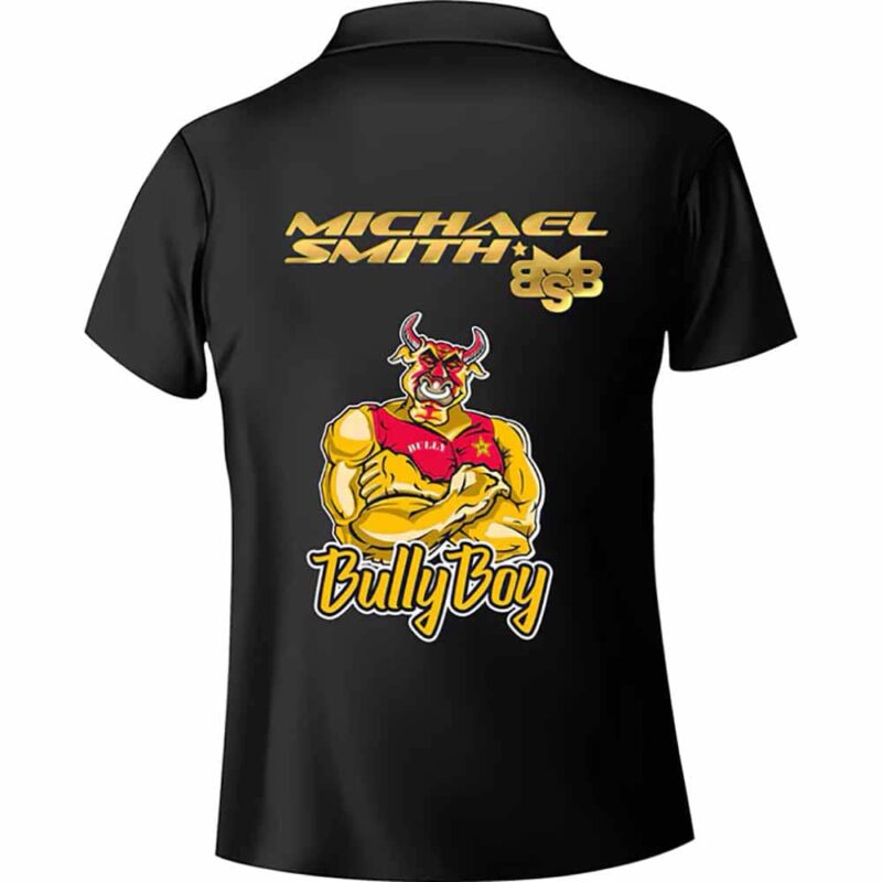 Billaresbalsalobre Polo Shot Michael Smith Darts Bully Boy White Strip S DS2281-S - Imagen 3