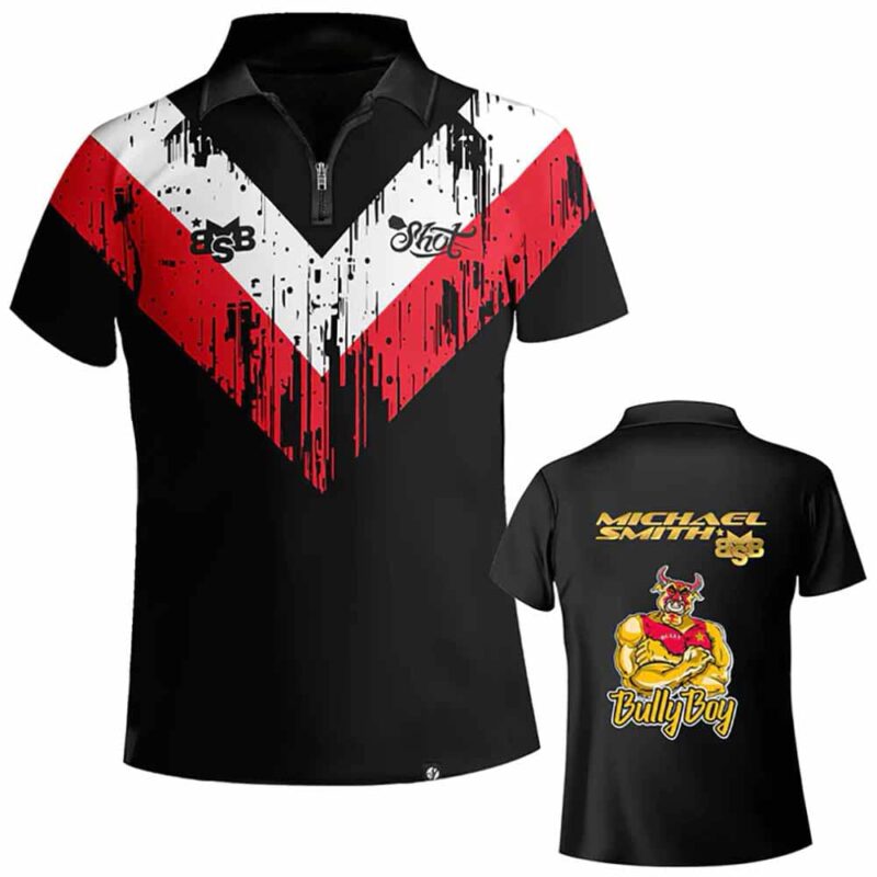 Billaresbalsalobre Polo Shot Michael Smith Darts Bully Boy White Strip S DS2281-S