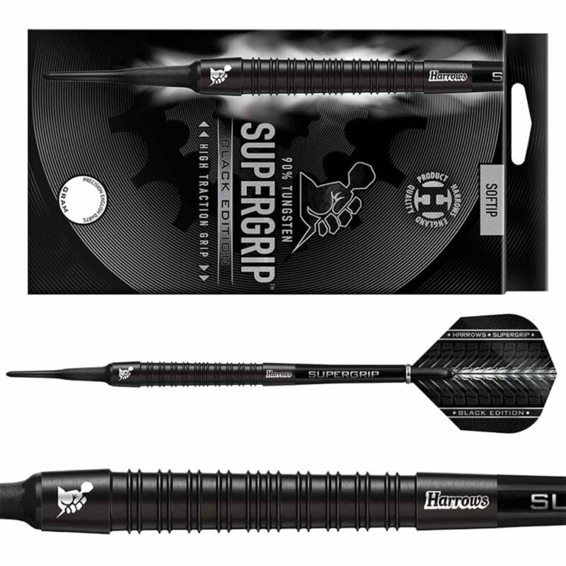 Billaresbalsalobre Dardos Harrows Darts SuperGrip Black 20gr 90% - Imagen 2