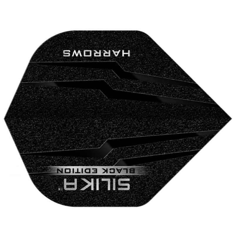 Billaresbalsalobre Plumas Harrows Darts Flights No2 Silika Black - Imagen 3