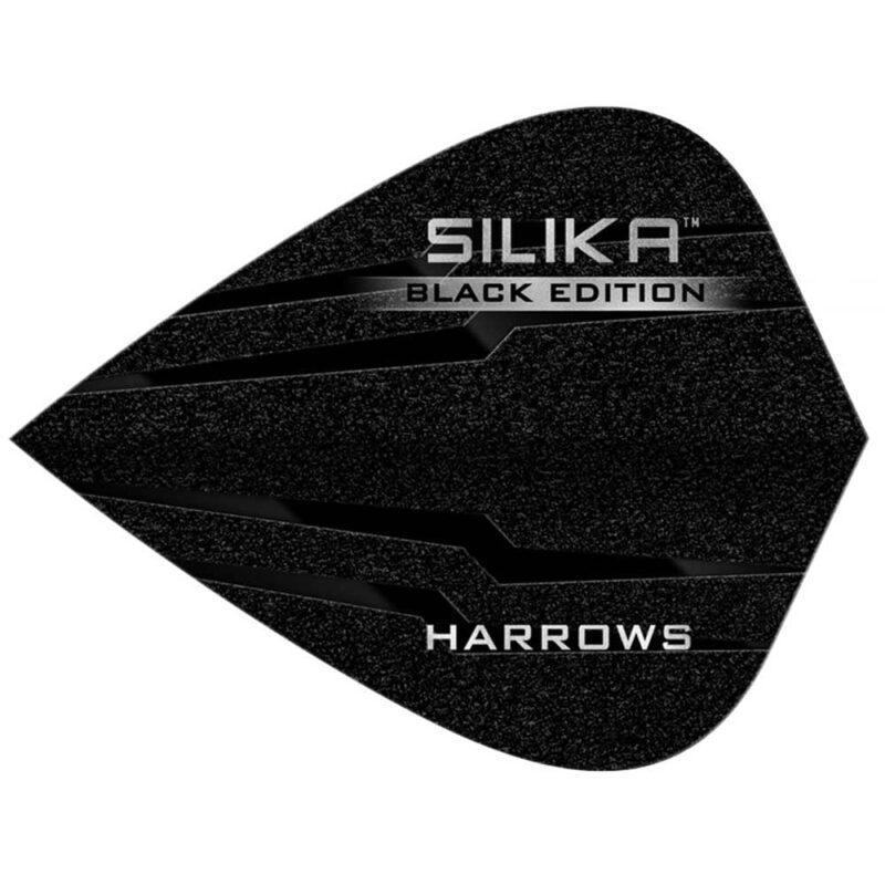 Billaresbalsalobre Plumas Harrows Darts Flights Kite Silika Black - Imagen 2